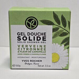 Yves Rocher Solid Bath Shower Gel Lemon Verbena & Chamomile Flower 3.5 oz